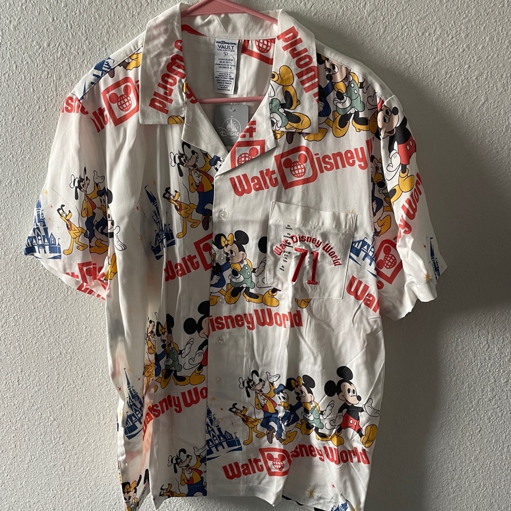 Walt Disney World 100 Collection Vintage Inspired Button Up Shirt